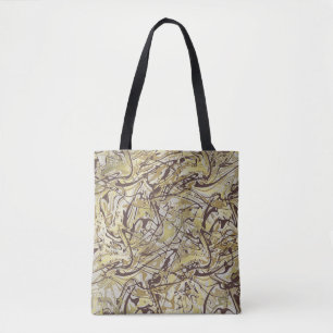 Sanctuary and Self-Love Spa Abstract Gold Marble Tote Bag