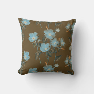 Sanctuary and Self-Love Spa Pastel Blue Floral Cushion
