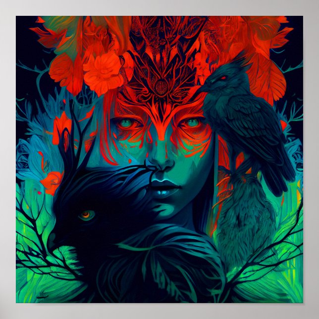 Sanctuary - Beautiful Female Wall Art Print (Front)