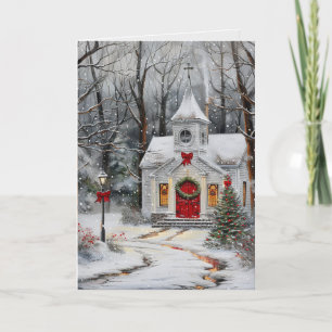 Sanctuary in Snowfall Holiday Card