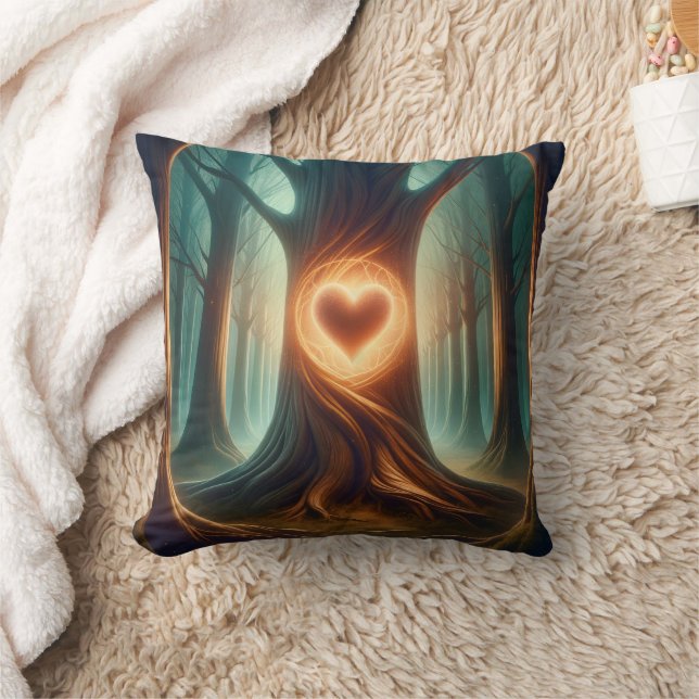 Sanctuary in the Pines Throw Pillow (Blanket)