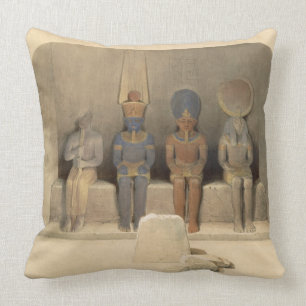 Sanctuary of the Temple of Abu Simbel, from "Egypt Cushion