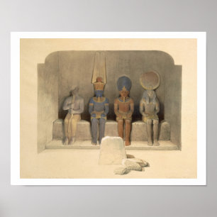 Sanctuary of the Temple of Abu Simbel, from "Egypt Poster