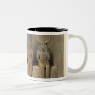 Sanctuary of the Temple of Abu Simbel, from "Egypt Two-Tone Coffee Mug