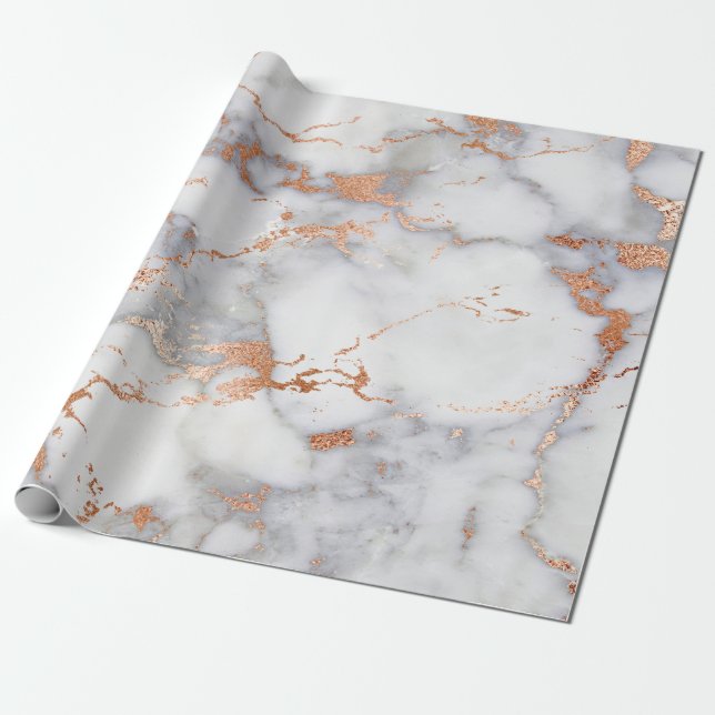Sand Accents and White Abstract Pattern Wrapping Paper (Unrolled)