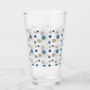 Sand and Blue Beach Colour Dots Glass