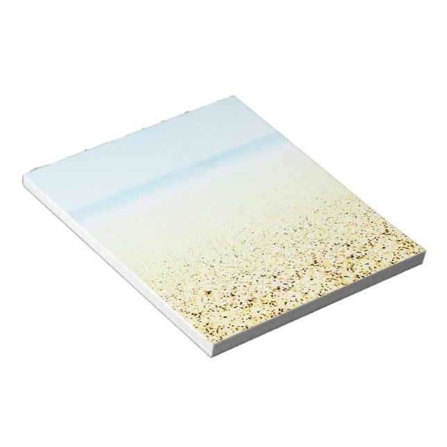 Sand and Sea Calm Coastal Notepad (Angled)