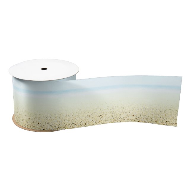Sand and Sea Calm Coastal Satin Ribbon (Spool)