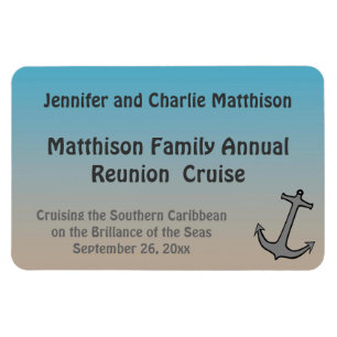 Sand and Sea Dark Stateroom Door Marker 2 Magnet