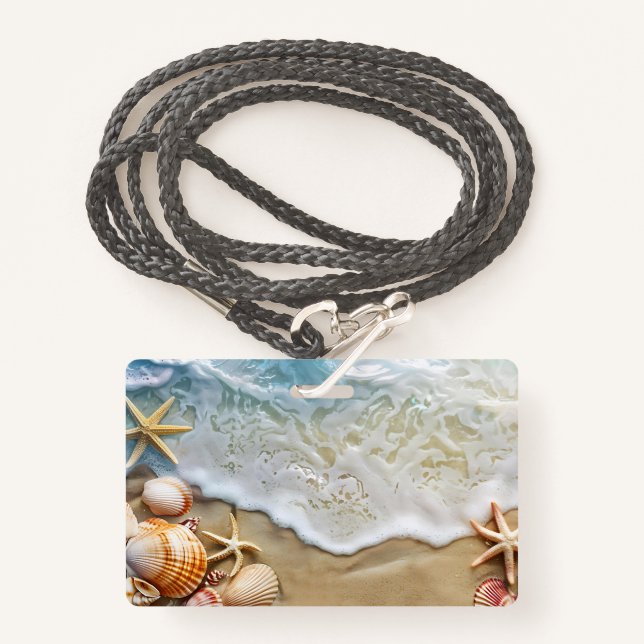Sand and Sea ID Badge (Front with Lanyard)