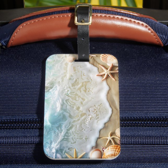 Sand and Sea Luggage Tag (Front Insitu 2)