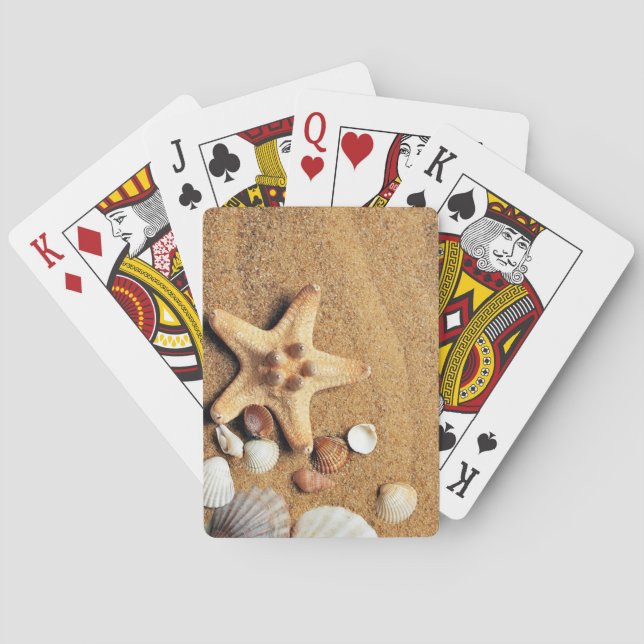 Sand and Seashells Playing Cards (Back)