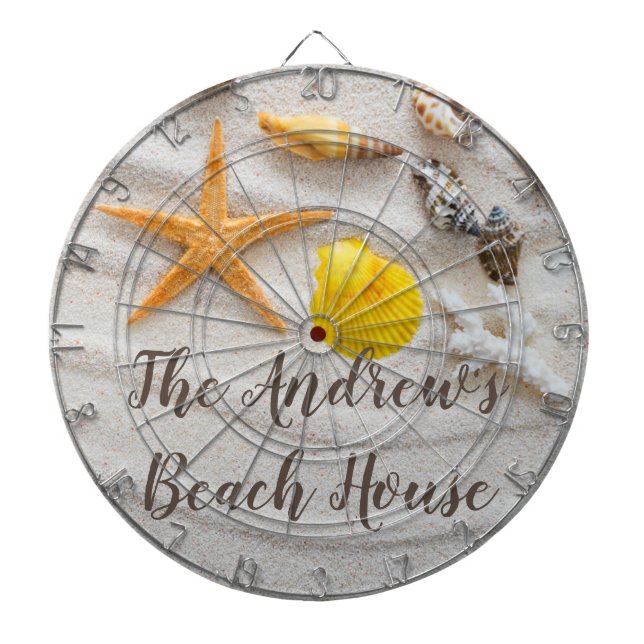 Sand and Shells Beach Dartboard (Front)