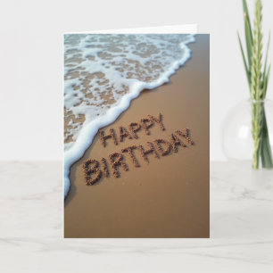 Sand Art Birthday Card