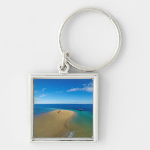Sand Bar And Dhow Ibo Island, Mozambique Key Ring