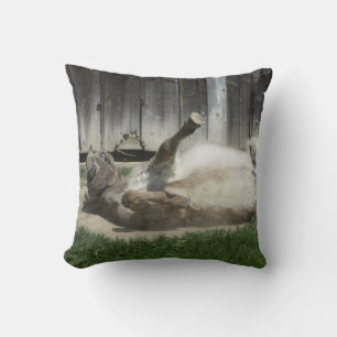 Sand Bathing Donkey Cushion