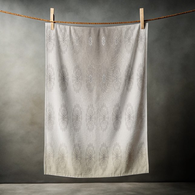 Sand-beach floral textile patterned art beach towel (Creator Uploaded)