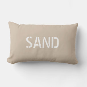Sand Beach Life Beige Lumbar Cushion