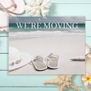 Sand Beach Ocean Change of Address Announcement