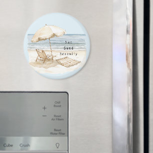 Sand Beach Serenity Umbrella Magnet