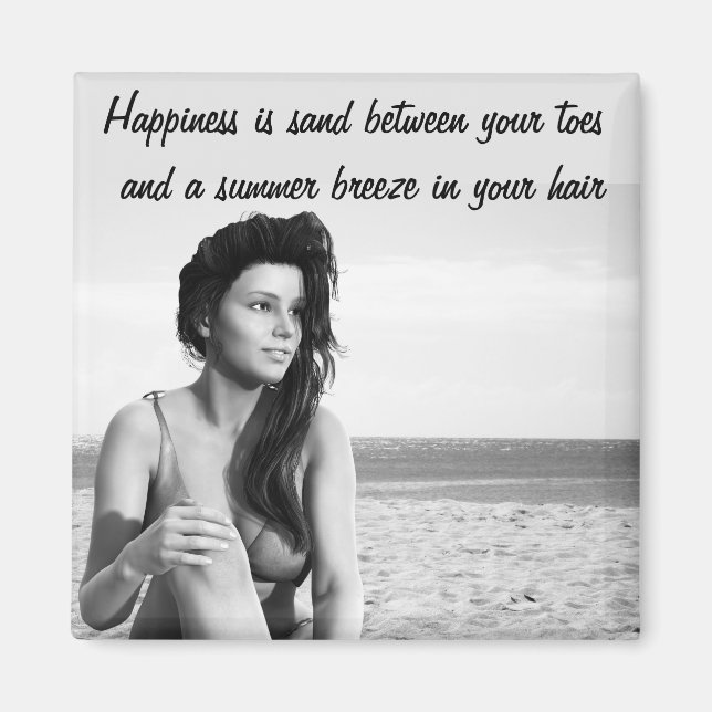 Sand Between Your Toes Quote Magnet (Front)