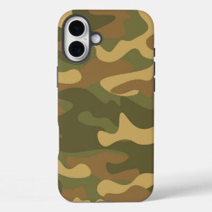 Sand Brown Camo iPhone 16 Plus Case