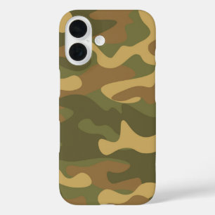 Sand Brown Camo iPhone 16 Case