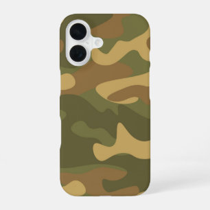 Sand Brown Camo iPhone 16 Case