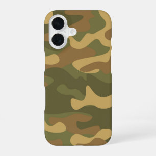 Sand Brown Camo iPhone 16 Case