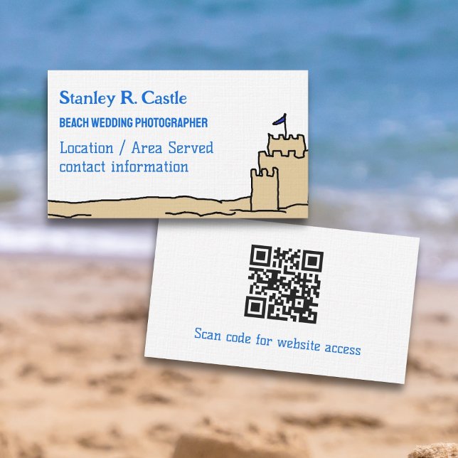 Sand Castle Art Business Cards (Creator Uploaded)