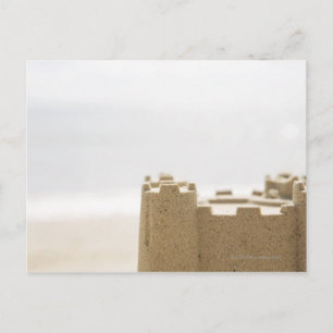 Sand castle postcard