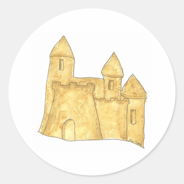 Sand Castle Sticker (Front)