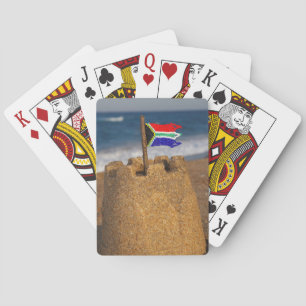 Sand Castle With South African Flag, Umhlanga Playing Cards