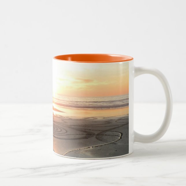 Sand Circle at Sunset Mug (Right)