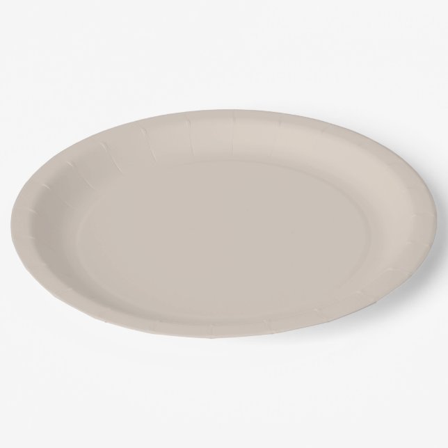 Sand Colour Paper Plate (Angled)