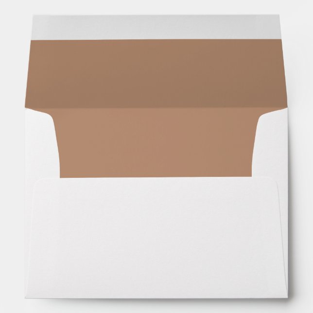 Sand Cream Solid Colour Inside Lined Envelope (Back (Bottom))