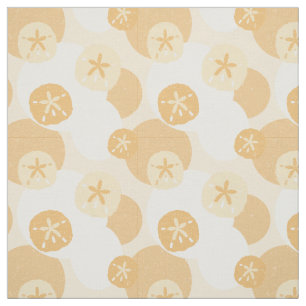 Sand Dollar Abstract Coastal Pattern Fabric