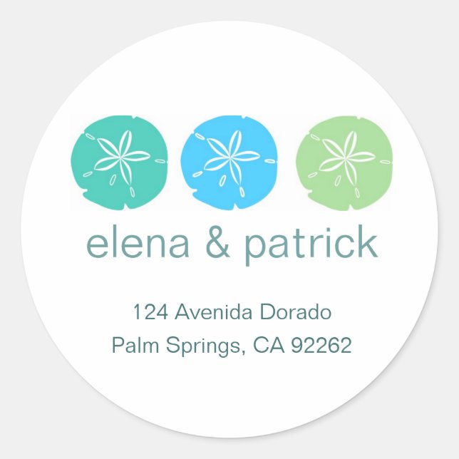 Sand Dollar Address Labels (Front)