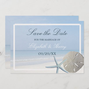 Sand Dollar and Starfish Beach Save The Date