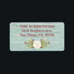 Sand Dollar Beach Coastal Christmas Label<br><div class="desc">Christmas sand dollar return address labels to coordinate with the beach Christmas cards. Personalise it for your Coastal themed Christmas! Designed by Blackberry Boulevard.</div>
