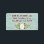 Sand Dollar Beach Coastal Christmas Label<br><div class="desc">Christmas sand dollar return address labels to coordinate with the beach Christmas cards. Personalise it for your Coastal themed Christmas! Designed by Blackberry Boulevard.</div>