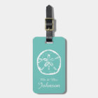Sand dollar beach destination travel luggage tags