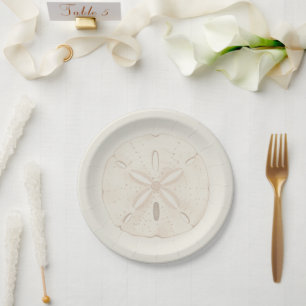 Sand Dollar Beach Wedding Cake Plates