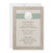 Sand Dollar Beach Wedding Invitation - Peridot