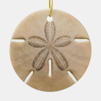 Sand dollar ceramic tree decoration