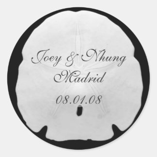 Sand Dollar Classic Round Sticker