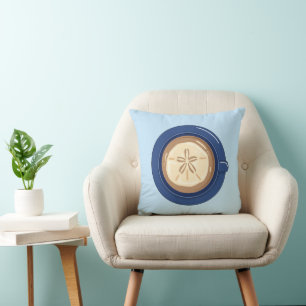 Sand Dollar Coffee Latte Cushion