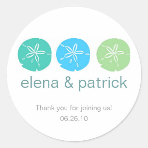 Sand Dollar Favour Stickers