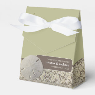 Sand dollar Lace, Vintage Beach Wedding Favour Box