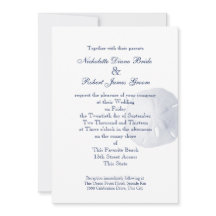 Sand Dollar Navy Blue Wedding